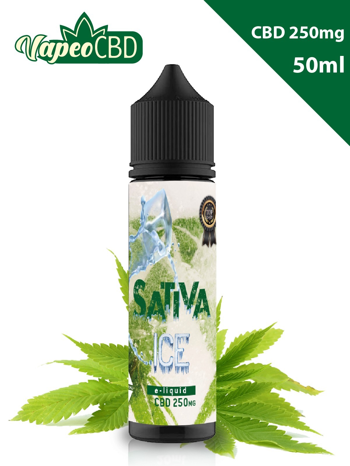 Sativa Ice e-líquido CBD extracto de marihuana online en VapeoCBD.es